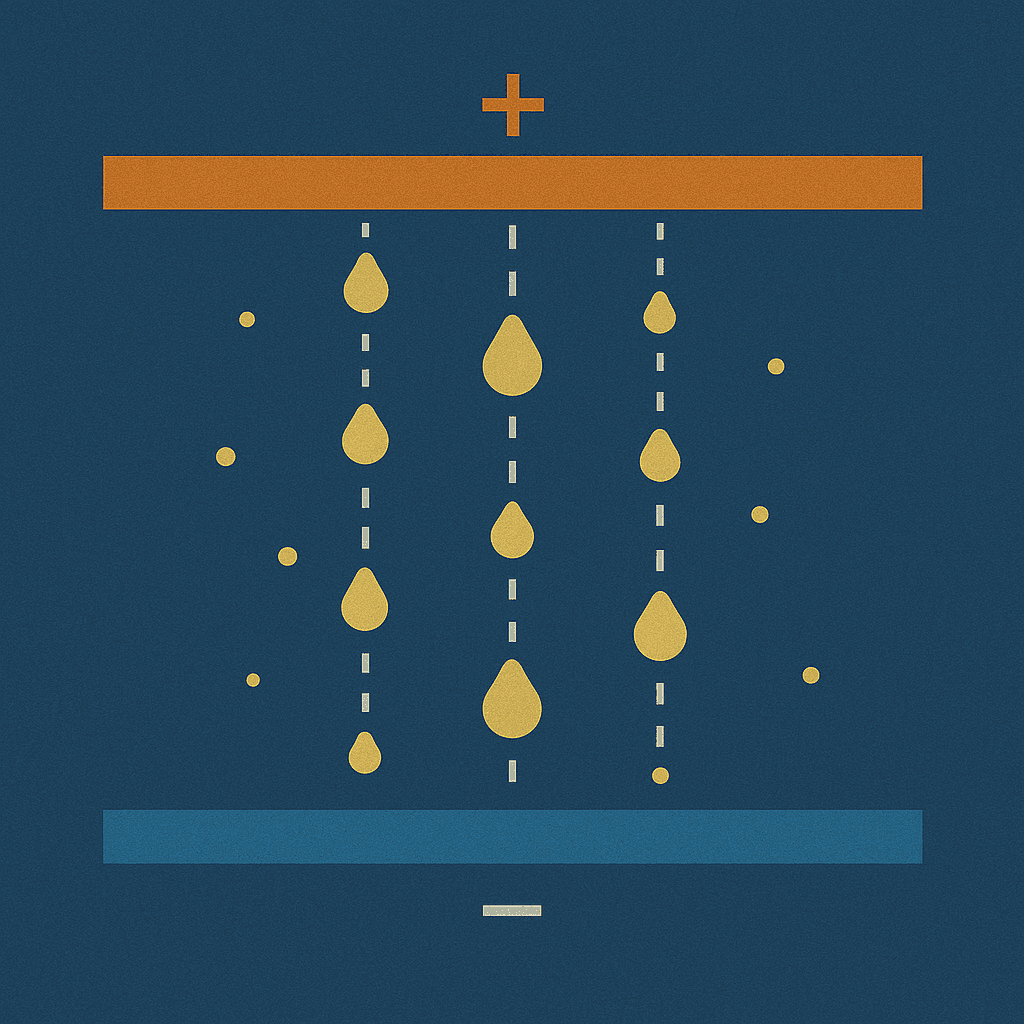 Millikan Oil Drop - Measuring the charge and mass of a single electron