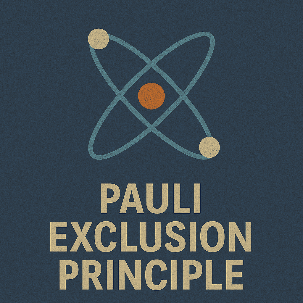 Pauli Exclusion Principle - No two electrons can occupy the same quantum state